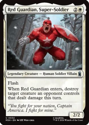 Red Guardian, Super-Soldier (MSH-034) - Marvel Super Heroes | Grognard Games