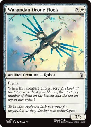 Wakandan Drone Flock (MSH-040) - Marvel Super Heroes Foil | Grognard Games