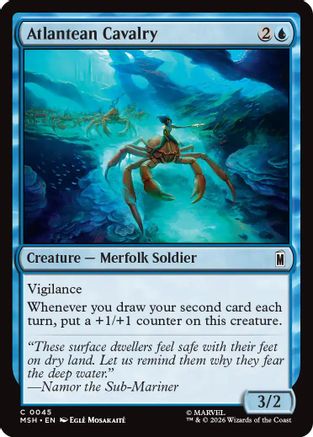 Atlantean Cavalry (MSH-045) - Marvel Super Heroes Foil | Grognard Games