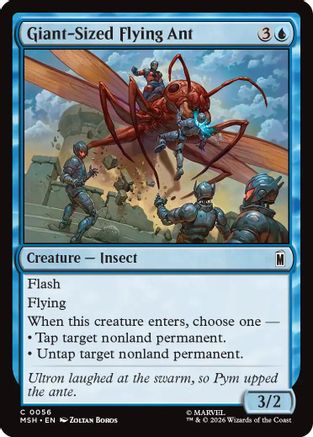 Giant-Sized Flying Ant (MSH-056) - Marvel Super Heroes Foil | Grognard Games