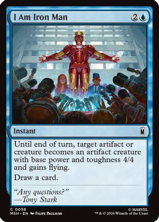 I Am Iron Man (MSH-058) - Marvel Super Heroes Foil | Grognard Games