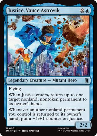Justice, Vance Astrovik (MSH-061) - Marvel Super Heroes Foil | Grognard Games