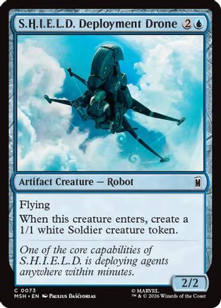 S.H.I.E.L.D. Deployment Drone (MSH-073) - Marvel Super Heroes Foil | Grognard Games