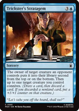 Trickster's Stratagem (MSH-081) - Marvel Super Heroes Foil | Grognard Games