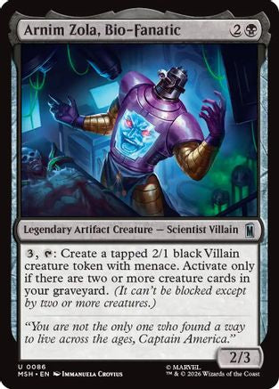 Arnim Zola, Bio-Fanatic (MSH-086) - Marvel Super Heroes Foil | Grognard Games