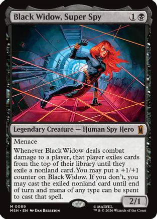 Black Widow, Super Spy (MSH-089) - Marvel Super Heroes | Grognard Games