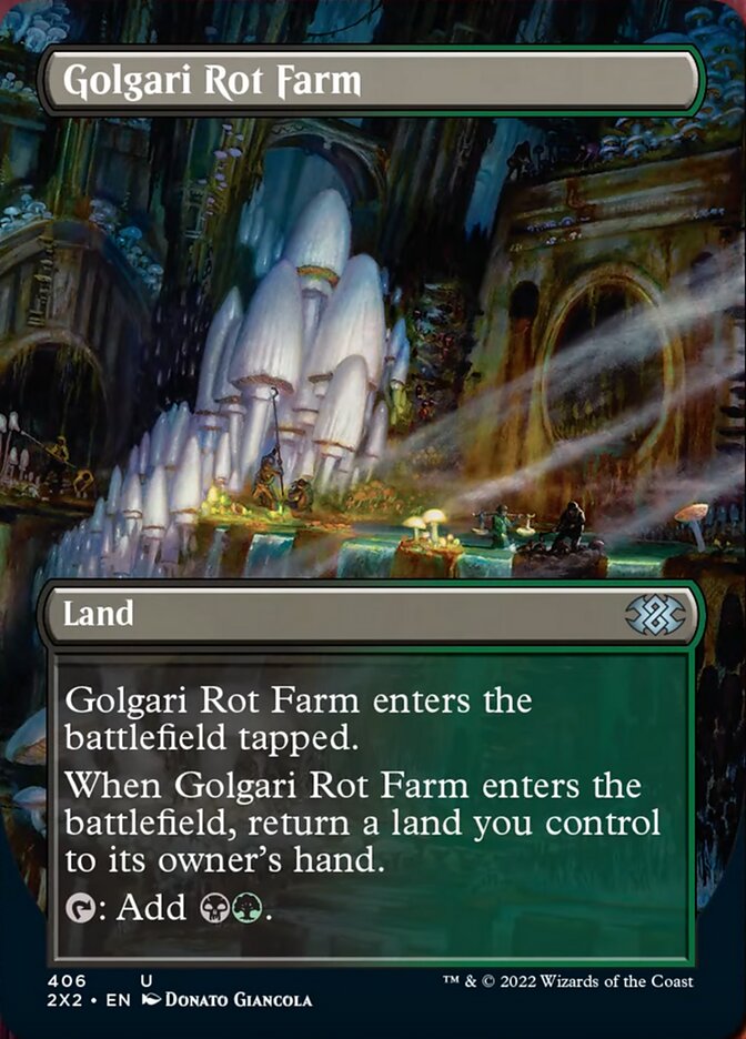 Golgari Rot Farm (Borderless Alternate Art) [Double Masters 2022] | Grognard Games