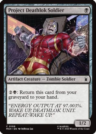 Project Deathlok Soldier (MSH-109) - Marvel Super Heroes Foil | Grognard Games