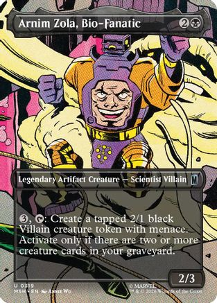 Arnim Zola, Bio-Fanatic (Borderless) (MSH-319) - Marvel Super Heroes | Grognard Games