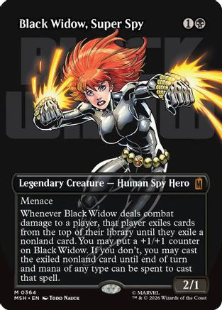 Black Widow, Super Spy (Borderless) (0364) (MSH-364) - Marvel Super Heroes | Grognard Games