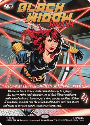 Black Widow, Super Spy (Borderless) (0393) (MSH-393) - Marvel Super Heroes | Grognard Games