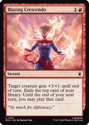 Blazing Crescendo (MSH-125) - Marvel Super Heroes Foil | Grognard Games