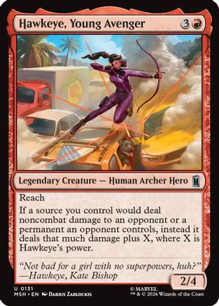 Hawkeye, Young Avenger (MSH-131) - Marvel Super Heroes Foil | Grognard Games