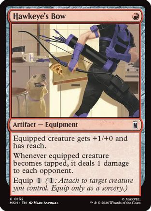 Hawkeye's Bow (MSH-132) - Marvel Super Heroes Foil | Grognard Games
