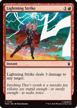 Lightning Strike (MSH-142) - Marvel Super Heroes Foil | Grognard Games