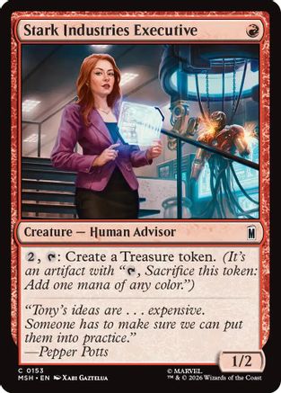 Stark Industries Executive (MSH-153) - Marvel Super Heroes Foil | Grognard Games