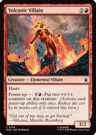 Volcanic Villain (MSH-159) - Marvel Super Heroes | Grognard Games