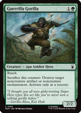 Guerrilla Gorilla (MSH-169) - Marvel Super Heroes | Grognard Games
