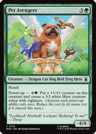 Pet Avengers (MSH-178) - Marvel Super Heroes | Grognard Games