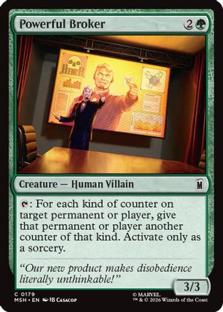 Powerful Broker (MSH-179) - Marvel Super Heroes | Grognard Games