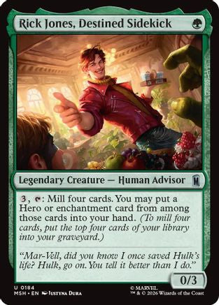 Rick Jones, Destined Sidekick (MSH-184) - Marvel Super Heroes Foil | Grognard Games