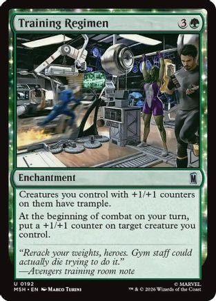 Training Regimen (MSH-192) - Marvel Super Heroes Foil | Grognard Games