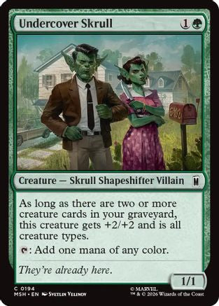 Undercover Skull (MSH-194) - Marvel Super Heroes Foil | Grognard Games