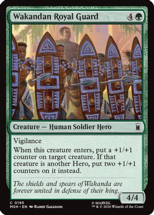 Wakandan Royal Guard (MSH-195) - Marvel Super Heroes | Grognard Games