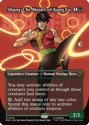 Shang-Chi, Master of Kung Fu (Borderless) (0370) (MSH-370) - Marvel Super Heroes Foil | Grognard Games