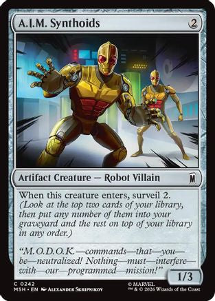 A.I.M. Synthoids (MSH-242) - Marvel Super Heroes Foil | Grognard Games