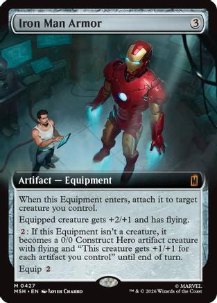 Iron Man Armor (Extended Art) (MSH-427) - Marvel Super Heroes | Grognard Games