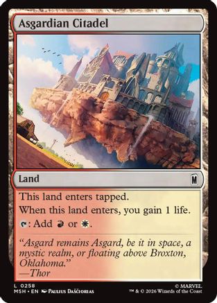 Asgardian Citadel (MSH-258) - Marvel Super Heroes Foil | Grognard Games