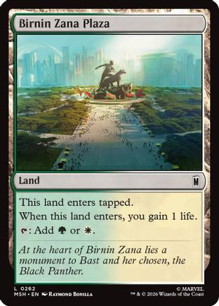 Birnin Zana Plaza (MSH-262) - Marvel Super Heroes Foil | Grognard Games