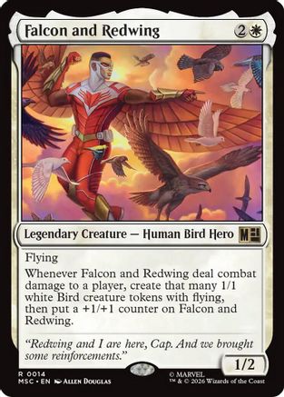 Falcon and Redwing (MSC-014) - Commander: Marvel Super Heroes | Grognard Games