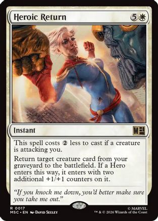 Heroic Return (MSC-017) - Commander: Marvel Super Heroes | Grognard Games