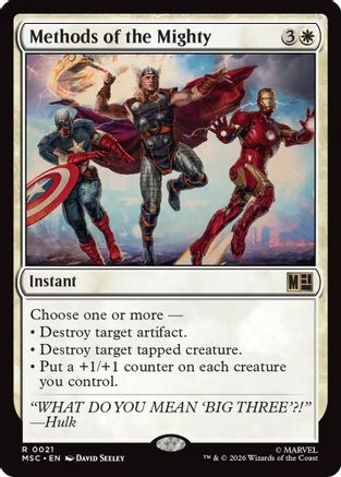 Methods of the Mighty (MSC-021) - Commander: Marvel Super Heroes | Grognard Games