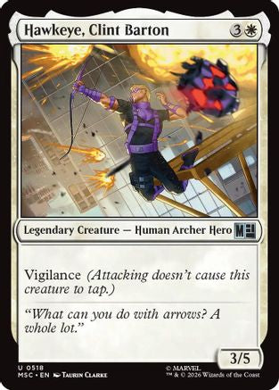 Hawkeye, Clint Barton (0518) (MSC-518) - Commander: Marvel Super Heroes | Grognard Games