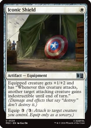 Iconic Shield (MSC-520) - Commander: Marvel Super Heroes Foil | Grognard Games