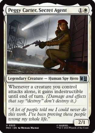 Peggy Carter, Secret Agent (MSC-523) - Commander: Marvel Super Heroes Foil | Grognard Games