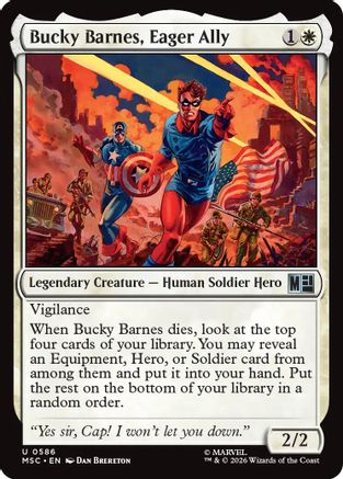Bucky Barnes, Eager Ally (MSC-586) - Commander: Marvel Super Heroes | Grognard Games