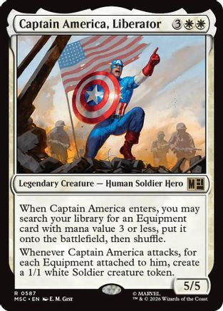 Captain America, Liberator (MSC-587) - Commander: Marvel Super Heroes | Grognard Games