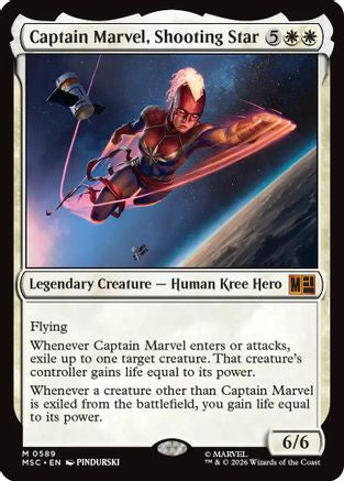Captain Marvel, Shooting Star (MSC-589) - Commander: Marvel Super Heroes | Grognard Games