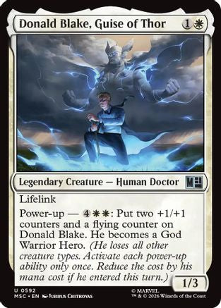 Donald Blake, Guise of Thor (MSC-592) - Commander: Marvel Super Heroes | Grognard Games