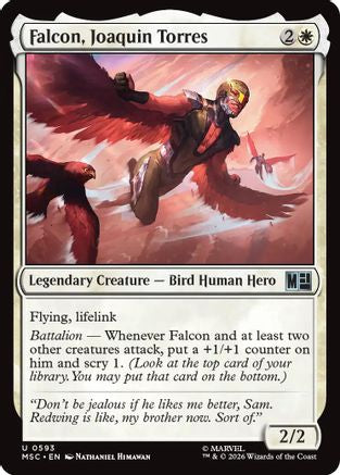 Falcon, Joaquin Torres (MSC-593) - Commander: Marvel Super Heroes Foil | Grognard Games