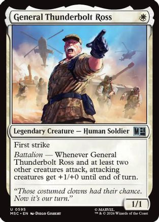 General Thunderbolt Ross (MSC-595) - Commander: Marvel Super Heroes | Grognard Games