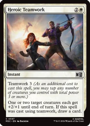 Heroic Teamwork (MSC-597) - Commander: Marvel Super Heroes | Grognard Games