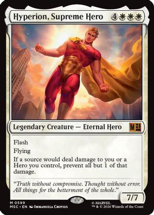 Hyperion, Supreme Hero (MSC-599) - Commander: Marvel Super Heroes Foil | Grognard Games
