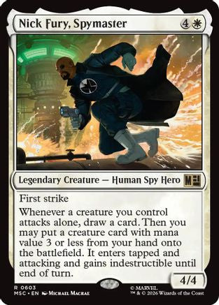 Nick Fury, Spymaster (MSC-603) - Commander: Marvel Super Heroes Foil | Grognard Games