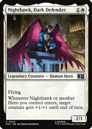 Nighthawk, Dark Defender (MSC-604) - Commander: Marvel Super Heroes Foil | Grognard Games