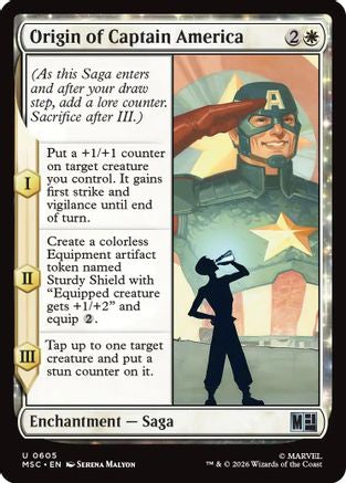 Origin of Captain America (MSC-605) - Commander: Marvel Super Heroes | Grognard Games